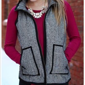 Tweed Herringbone Vest